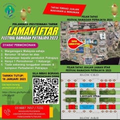 Pelawaan Penyewaan Tapak Laman Iftar Festival Ramadan Putrajaya 2023