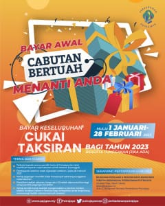 Cabutan Bertuah Kepada Pemilik Membayar Keseluruhan Cukai Taksiran