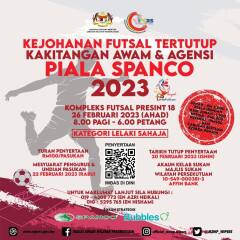 KEJOHANAN FUTSAL TERTUTUP KAKITANGAN AWAM & AGENSI PIALA SPANCO 2023