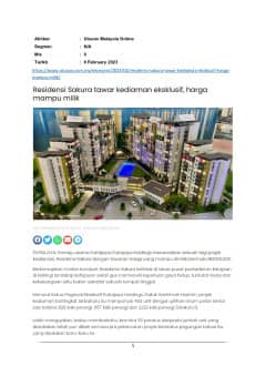 Residensi Sakura tawar kediaman ekslusif, harga mampu milik