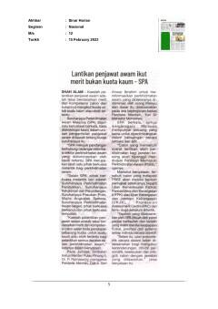 Lantikan penjawat awam ikut merit bukan kuota kaum -SPA