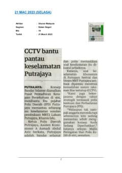 CCTV bantu pantau keselamatan Putrajaya