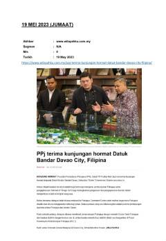 PPj terima kunjungan hormat Datuk Bandar Davao City, Filipina
