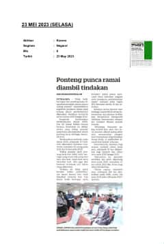 Ponteng punca ramai ambil tindakan