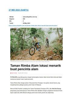 Taman Rimba Alam lokasi menarik buat pencinta alam