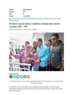 Perkenal syarat baharu wajibkan pemaju buna rumah mampu milik - PM
