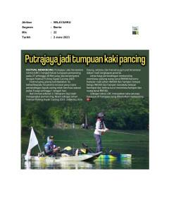 Putrajaya jadi tumpuan kaki pancing