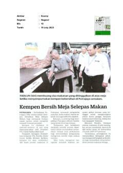 Kempen Bersih Meja Selepas Makan