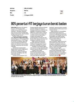 80% peserta i-FIT berjaya turut berat badan
