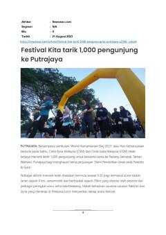 Festival kita tarik 1,000 pengunjung ke Putrajaya