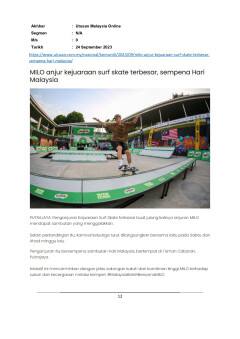 MILO anjur kejuaraan surf skate terbesar, Sempena Hari Malaysia