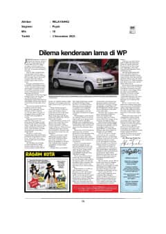 Dilema kenderaan lama di Wilayah Persekutuan