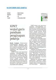 KPKT wujud garis panduan penginapan pekerja