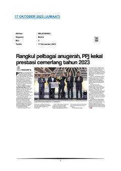 Rangkul pelbagai anugerah, Perbadanan Putrajaya kekal prestasi cemerlang tahun 2023