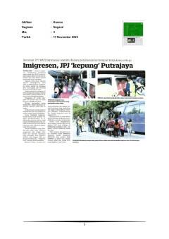 Imigresen, JPJ 'kepung' Putrajaya