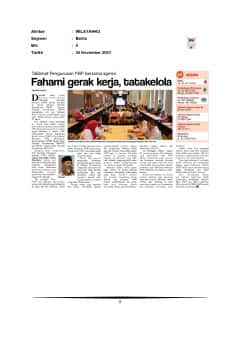 Fahami gerak kerja, tatakelola