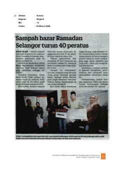 SAMPAH BAZAR RAMADAN SELANGOR TURUN 40 PERATUS