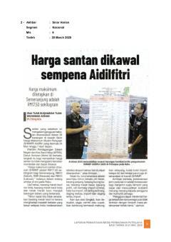 HARGA SANTAN DIKAWAL SEMPENA AIDILFITRI