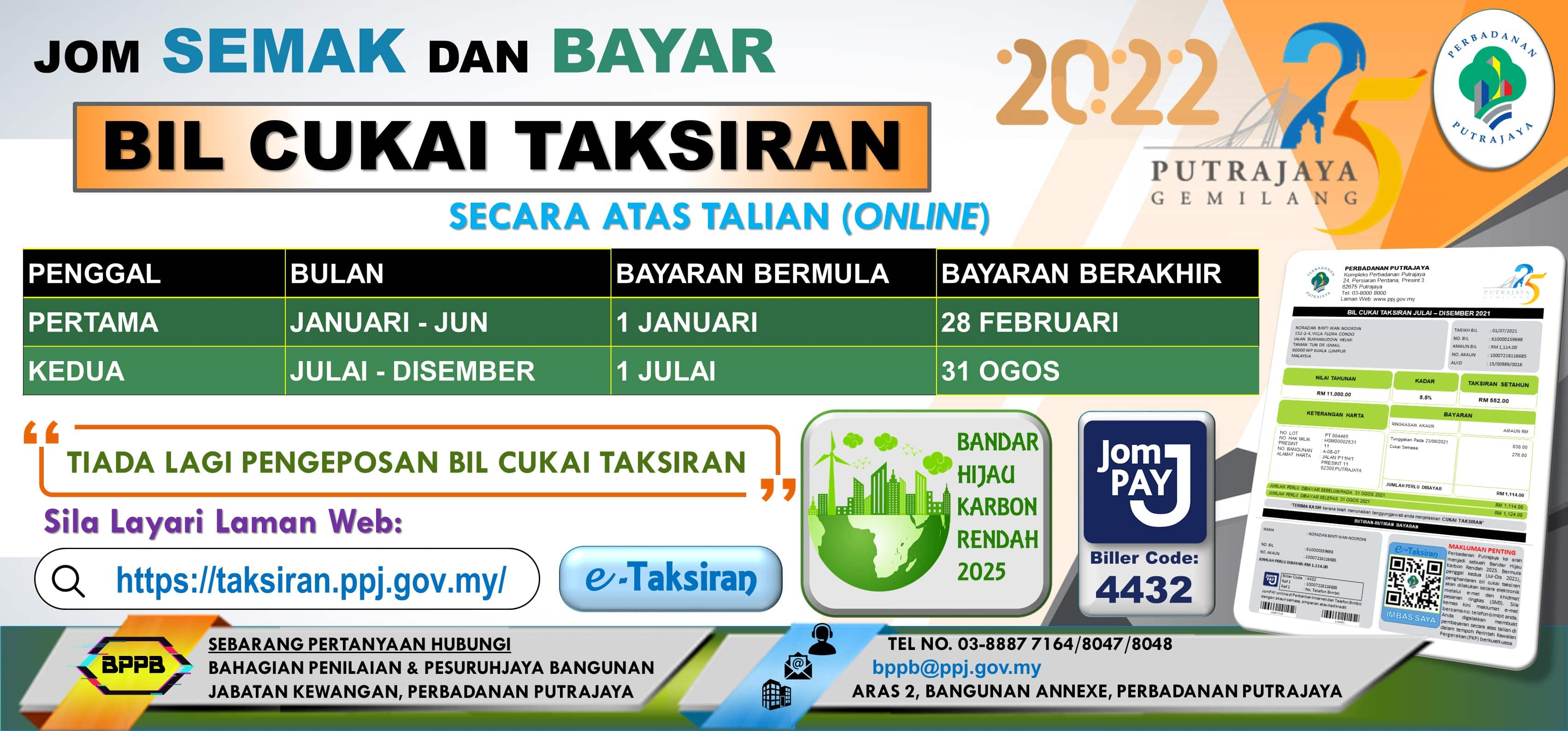 Semakan cukai taksiran dbkl 2021 online