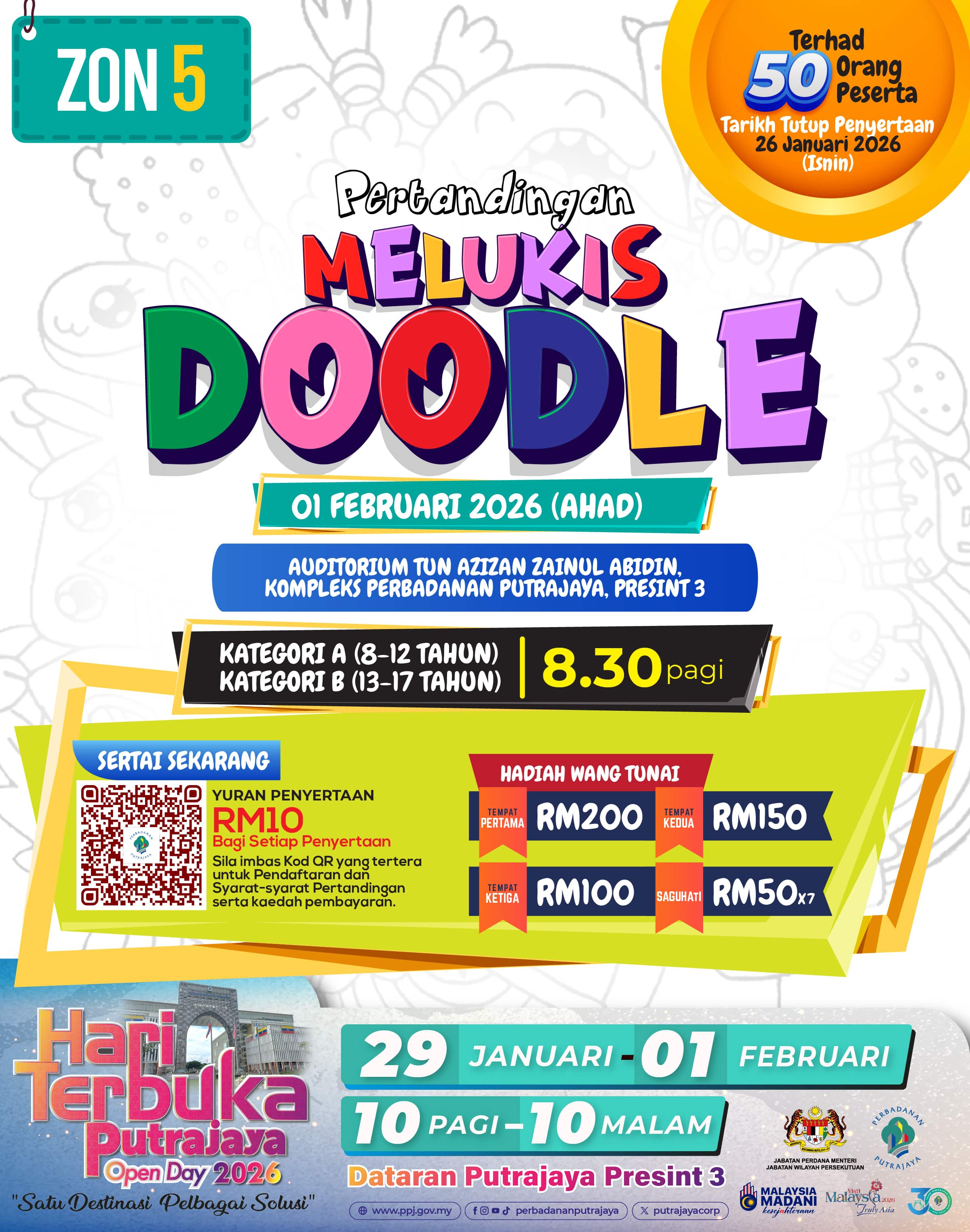 ZON 5 - PERTANDINGAN DOODLE, LEGO & PUZZLE