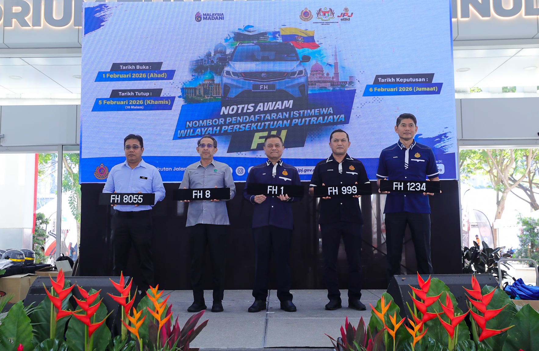 Majlis Pelancaran Nombor Pendaftaran Istimewa (NPI) Siri FH sempena sambutan Hari Wilayah Persekutuan 2026